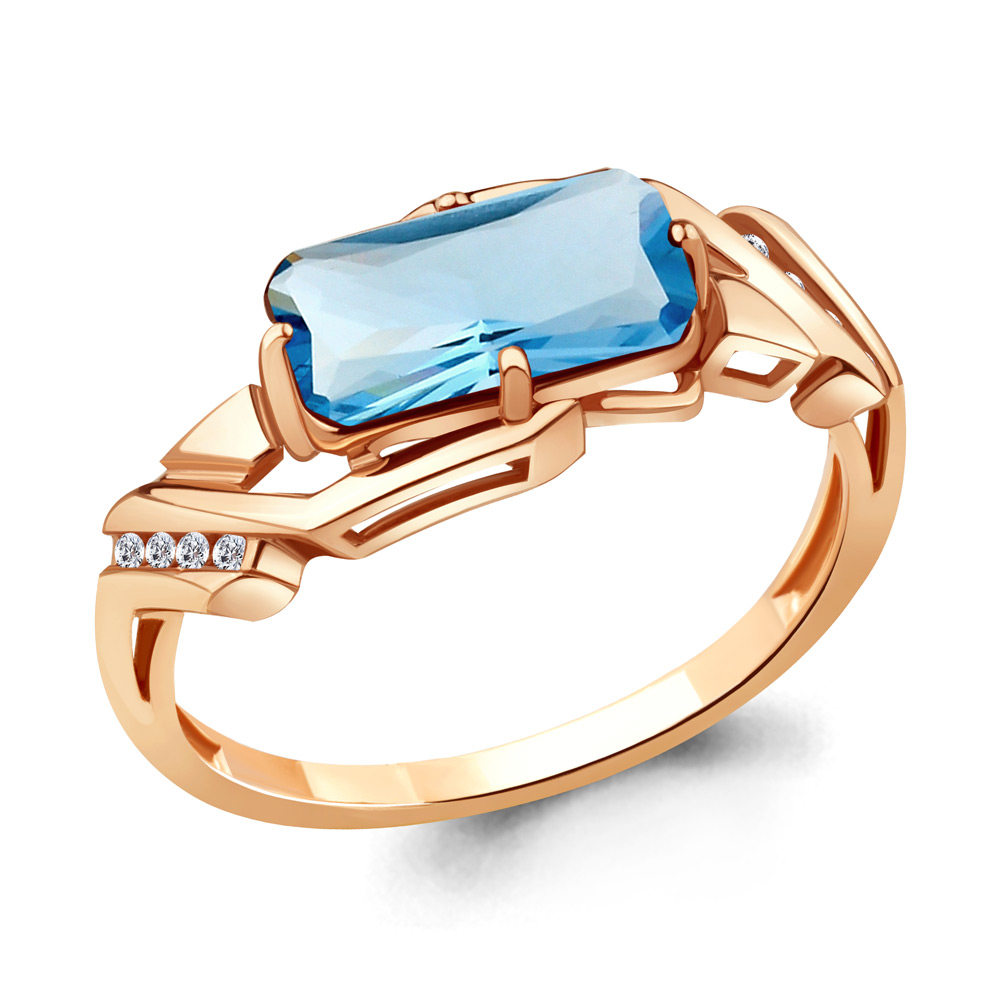 Кольцо из серебра с топазом искусственным/фианитом р., Aquamarine 6913592А, 6913592А_925_з
Кольцо из серебра с топазом искусственным/фианитом р., Aquamarine 6913592А, 6913592А_925_з