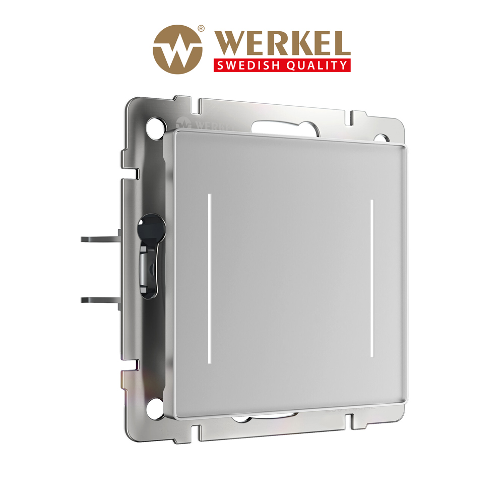 Сенсорный выключатель двухклавишный Werkel W4522006 подсветка серебряный soft touch 1000ВТ, Серебристый, Сенсорный выключатель двухклавишный с подсветкой
Сенсорный выключатель двухклавишный Werkel W4522006 подсветка серебряный soft touch 1000ВТ, Серебристый, Сенсорный выключатель двухклавишный с подсветкой
