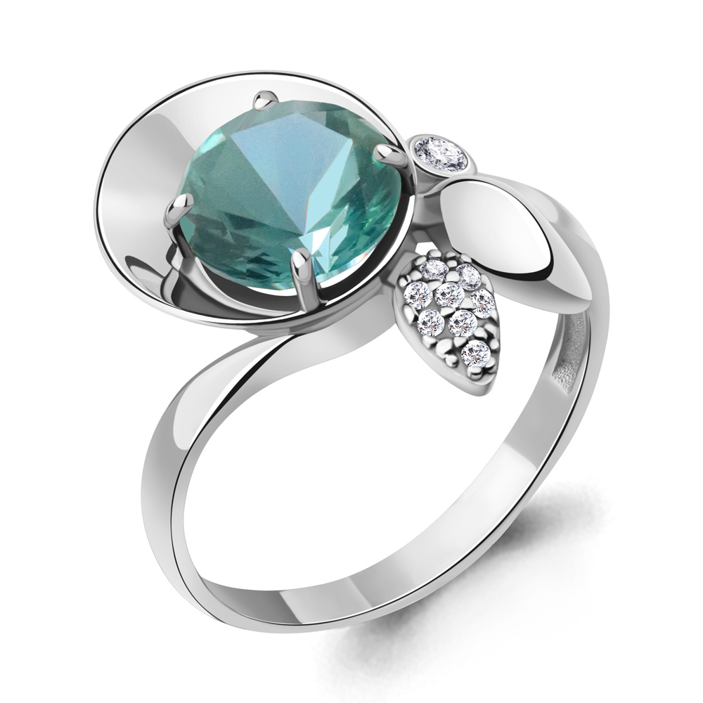 Кольцо из серебра с турмалином искусственным/фианитом р., Aquamarine 6901988А, 6901988А_925_р
Кольцо из серебра с турмалином искусственным/фианитом р., Aquamarine 6901988А, 6901988А_925_р