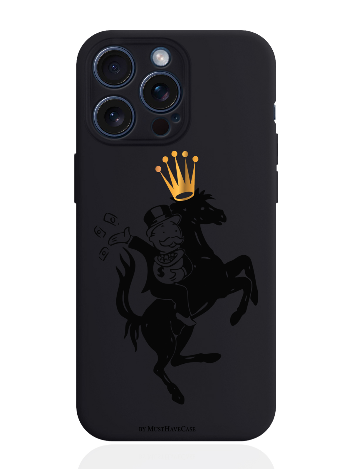 Чехол для смартфона iPhone 15 Pro Max Monopoly на коне силиконовый черный, Черный;золотой
Чехол для смартфона iPhone 15 Pro Max Monopoly на коне силиконовый черный, Черный;золотой