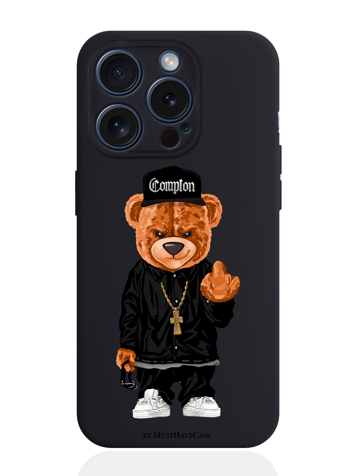 Чехол для смартфона iPhone 15 Pro Мишка Compton силиконовый черный, Коричневый;черный;белый
Чехол для смартфона iPhone 15 Pro Мишка Compton силиконовый черный, Коричневый;черный;белый
