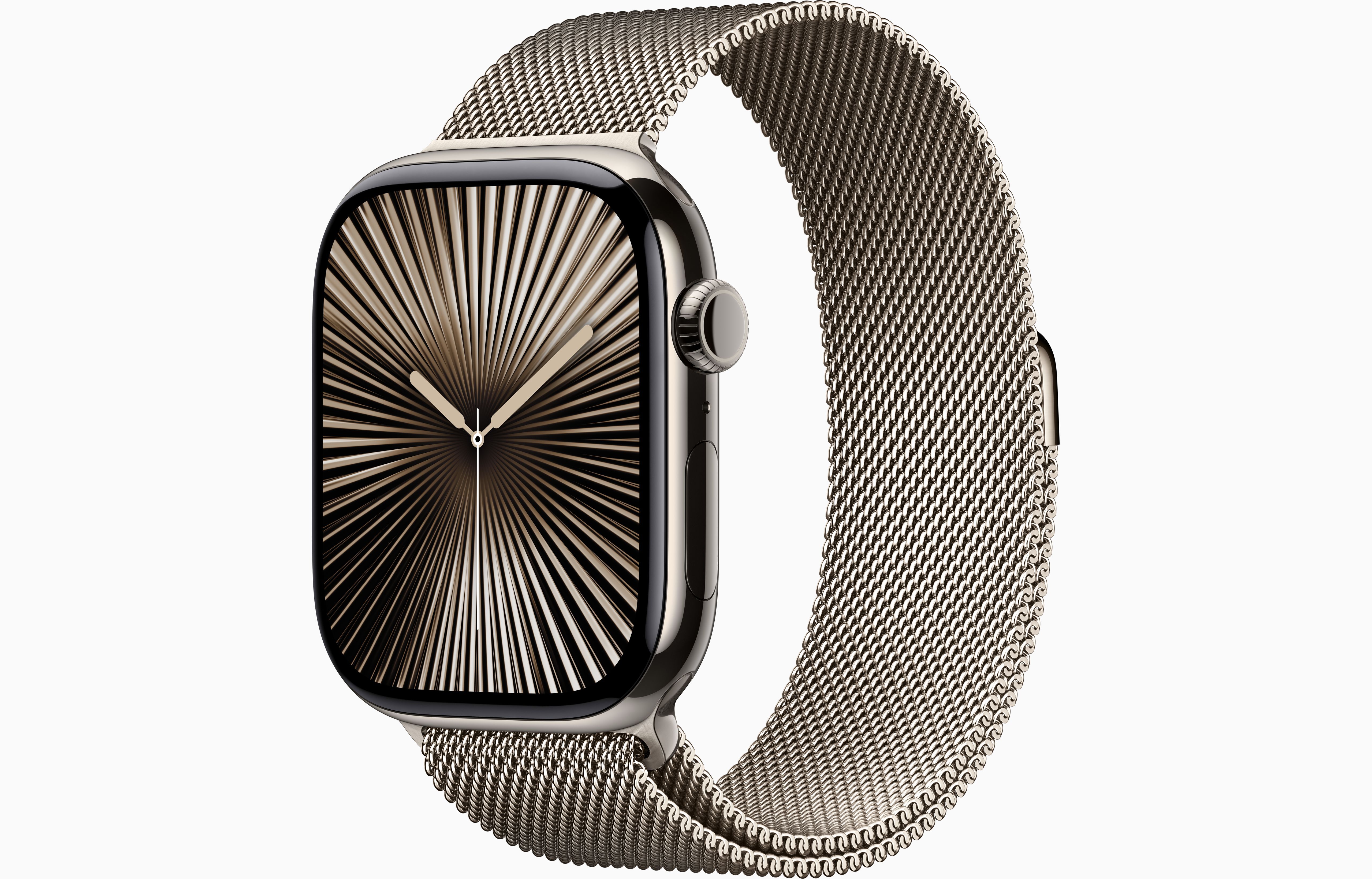 Часы Apple Watch Series 10 Titanium Natural 46mm GPS+Cellular Milanese Loop Natural S/M, Watch Series 10
Часы Apple Watch Series 10 Titanium Natural 46mm GPS+Cellular Milanese Loop Natural S/M, Watch Series 10