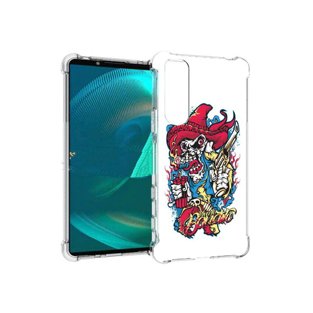Чехол MyPads Tocco для Sony Xperia 5 III нарисованный скелет с писталетом, Прозрачный, Tocco
Чехол MyPads Tocco для Sony Xperia 5 III нарисованный скелет с писталетом, Прозрачный, Tocco