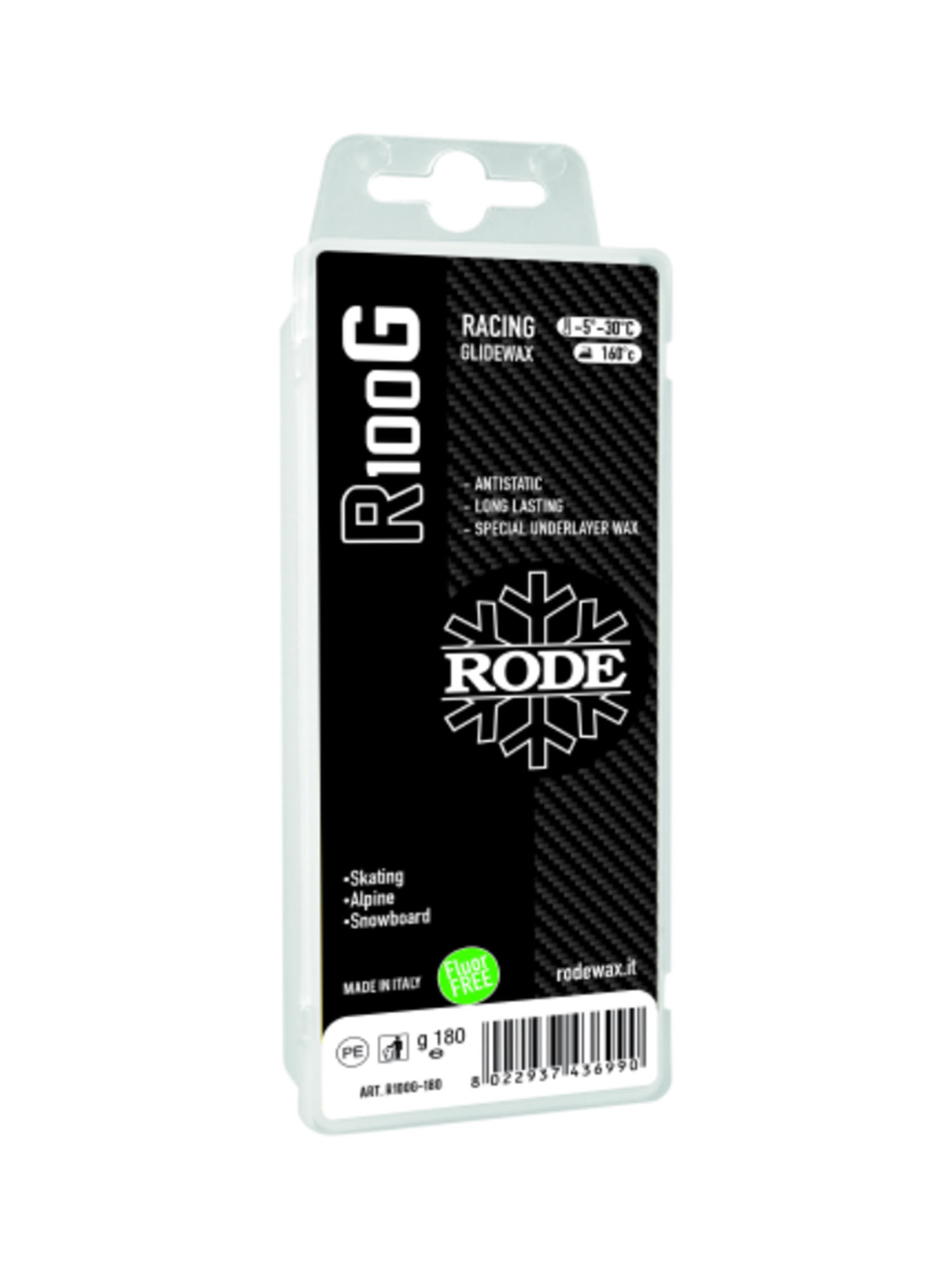 Безфтористый Парафин Скольжения Твердый Rode Racing Glider Grafite 180G (Б/Р), Белый, Racing Glider Grafite 180G
Безфтористый Парафин Скольжения Твердый Rode Racing Glider Grafite 180G (Б/Р), Белый, Racing Glider Grafite 180G