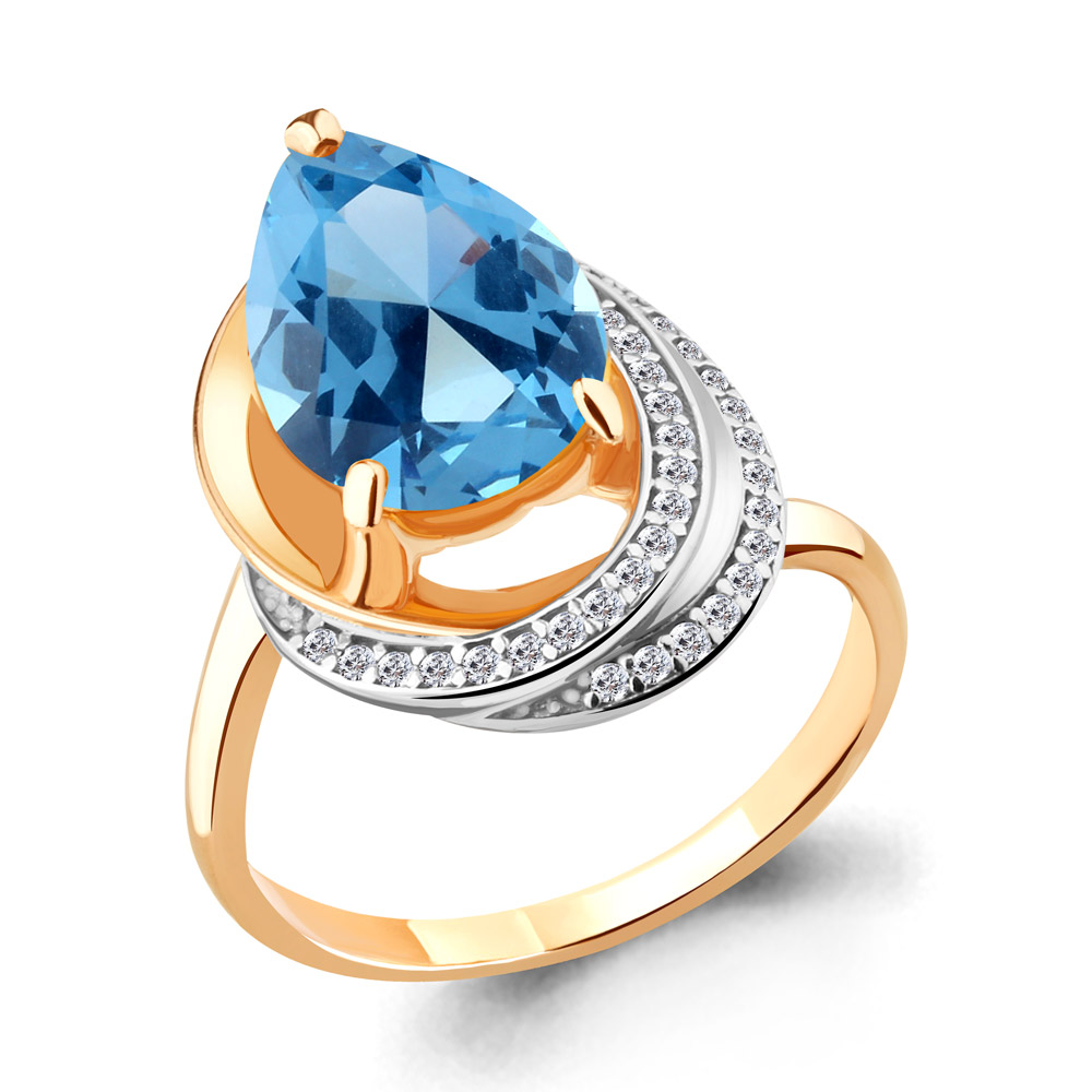 Кольцо из серебра с топазом искусственным/фианитом р. Aquamarine 6580392А, 6580392А_925_з
Кольцо из серебра с топазом искусственным/фианитом р. Aquamarine 6580392А, 6580392А_925_з
