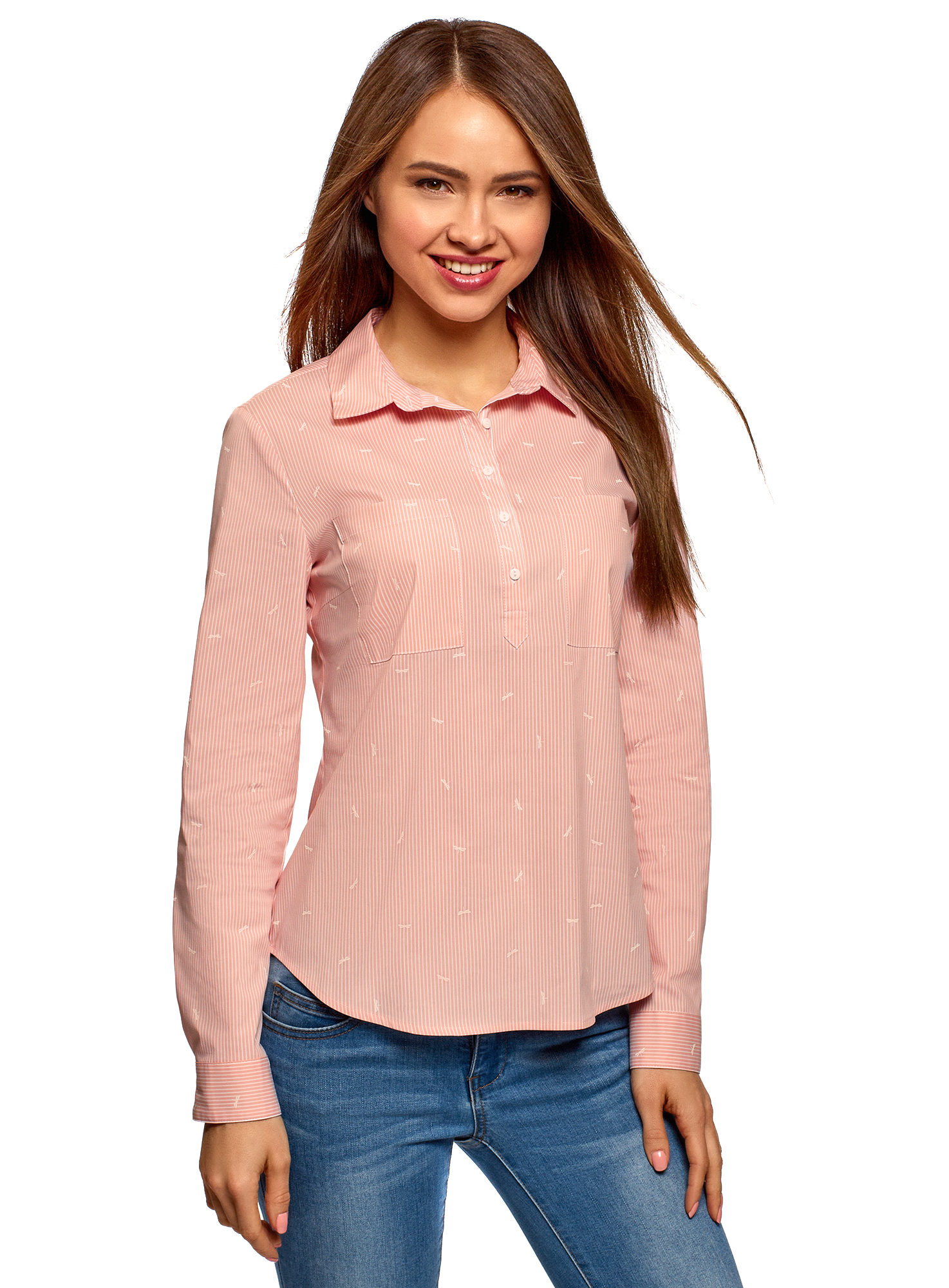 Рубашка женская oodji 13K03002-2B розовая 34 EU, 13K03002-2B
Рубашка женская oodji 13K03002-2B розовая 34 EU, 13K03002-2B