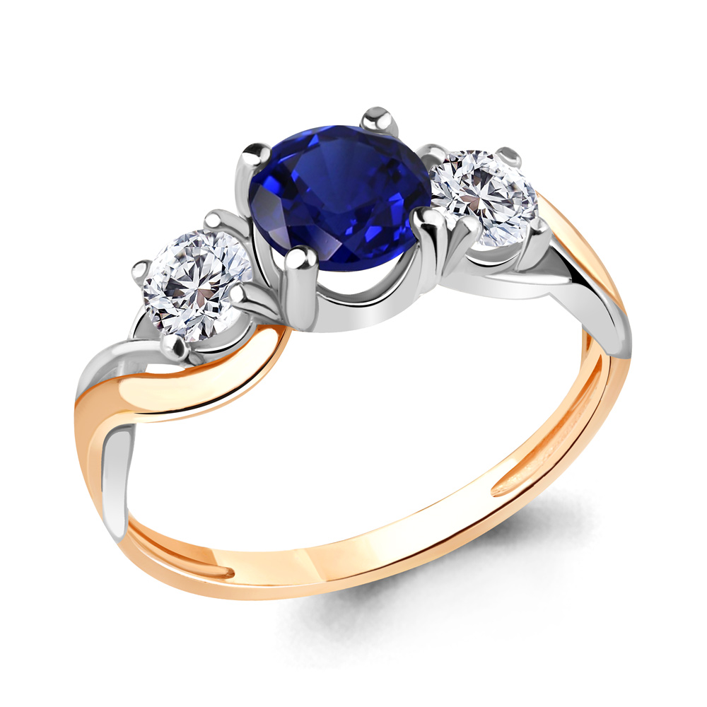 Кольцо из серебра с сапфиром искусственным/фианитом р. Aquamarine 63894Н, 63894Н_925_з
Кольцо из серебра с сапфиром искусственным/фианитом р. Aquamarine 63894Н, 63894Н_925_з