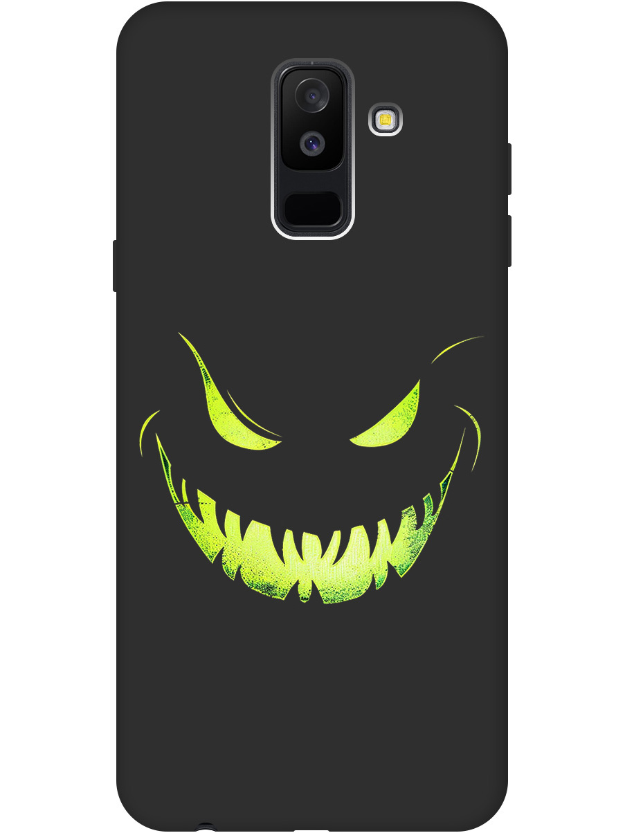 Силиконовый чехол на Samsung Galaxy A6+ (2018) с принтом "Зловещая улыбка" матовый черный, Черный;зеленый, 717872172
Силиконовый чехол на Samsung Galaxy A6+ (2018) с принтом "Зловещая улыбка" матовый черный, Черный;зеленый, 717872172