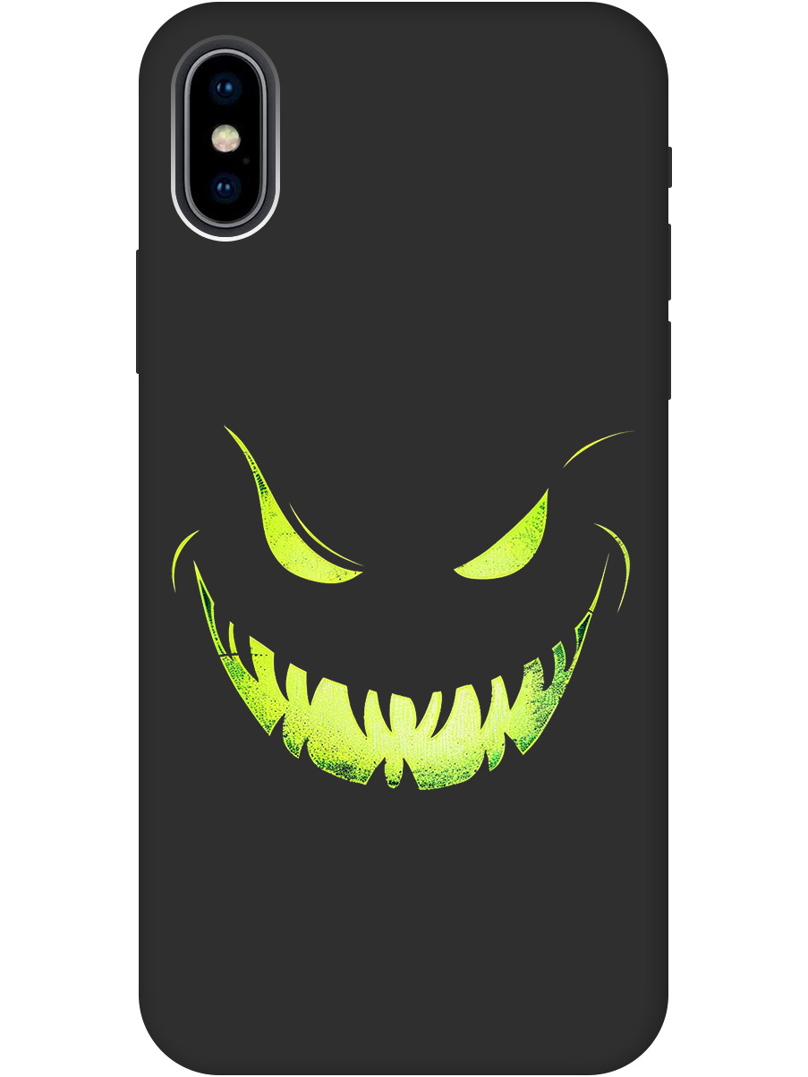 Силиконовый чехол на Apple iPhone Xs / X с принтом "Зловещая улыбка" матовый черный, Черный;зеленый, 715365472
Силиконовый чехол на Apple iPhone Xs / X с принтом "Зловещая улыбка" матовый черный, Черный;зеленый, 715365472