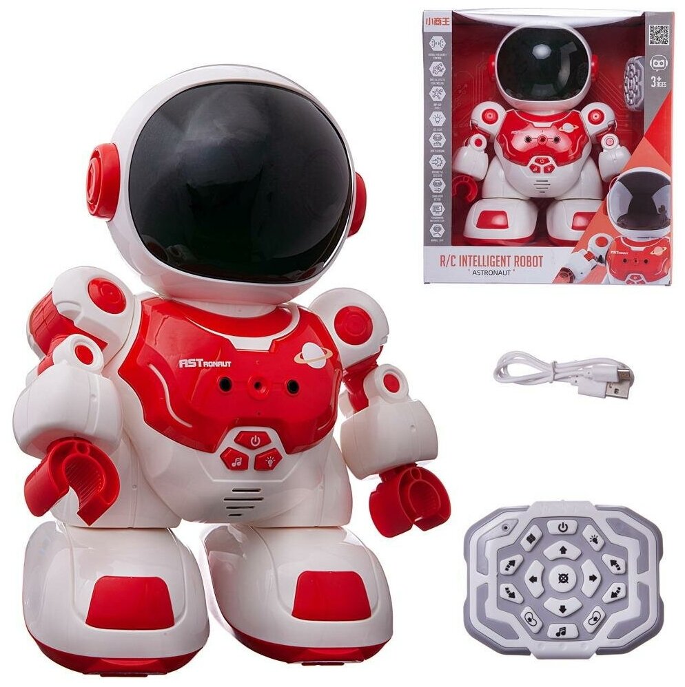 фото Робот на радиоуправлении junfa астронавт с пультом управления, красный wp-10868 junfa toys