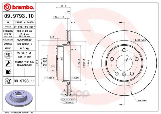 Тормозной диск brembo задний для BMW 1 E81, E87, 3 E90, 3 E91 05- d=300 мм. 09979311
Тормозной диск brembo задний для BMW 1 E81, E87, 3 E90, 3 E91 05- d=300 мм. 09979311