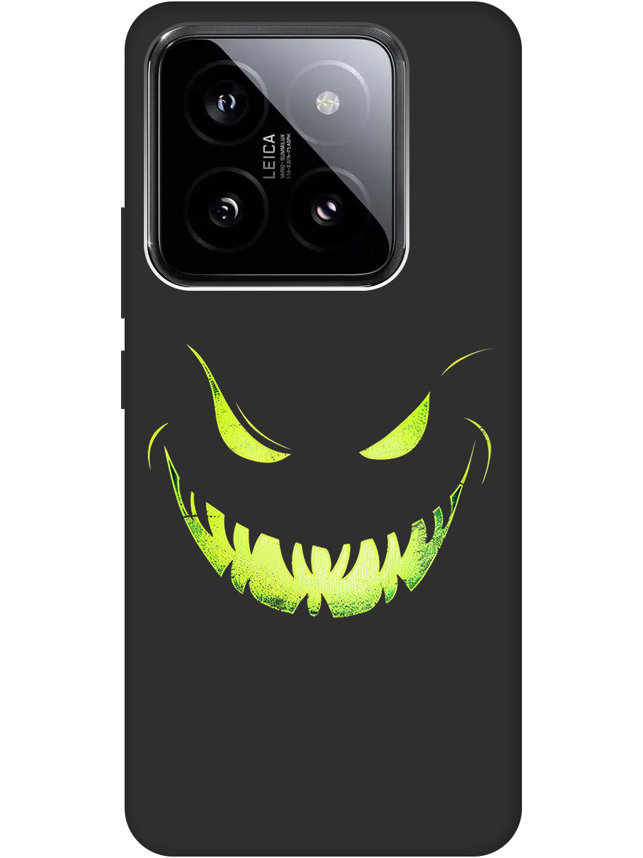 Силиконовый чехол на Xiaomi 14 Pro с принтом "Зловещая улыбка" матовый черный, Черный;зеленый, 777771072
Силиконовый чехол на Xiaomi 14 Pro с принтом "Зловещая улыбка" матовый черный, Черный;зеленый, 777771072