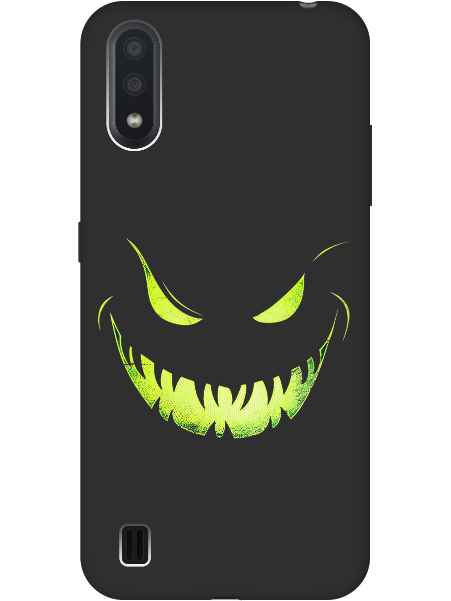 Силиконовый чехол на Samsung Galaxy A01 с принтом "Зловещая улыбка" матовый черный, Черный;зеленый, 722444472
Силиконовый чехол на Samsung Galaxy A01 с принтом "Зловещая улыбка" матовый черный, Черный;зеленый, 722444472