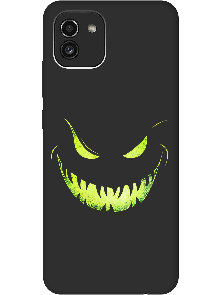 Силиконовый чехол на Samsung Galaxy A03 с принтом "Зловещая улыбка" матовый черный, Черный;зеленый, 735001372
Силиконовый чехол на Samsung Galaxy A03 с принтом "Зловещая улыбка" матовый черный, Черный;зеленый, 735001372