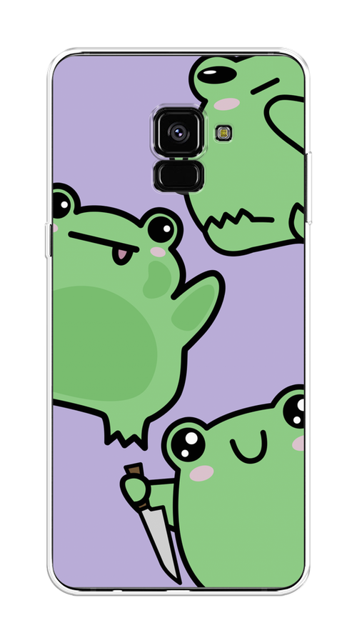 Чехол на Samsung Galaxy A8 Plus 2018 "Опасные лягушата", Фиолетовый;зеленый;черный, 25550-1
Чехол на Samsung Galaxy A8 Plus 2018 "Опасные лягушата", Фиолетовый;зеленый;черный, 25550-1