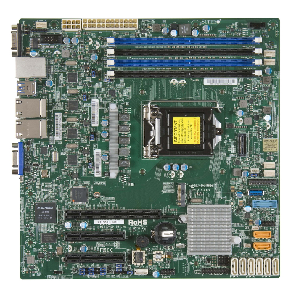 фото Материнская плата supermicro (mbd-x11ssh-ln4f-b)