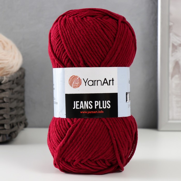 Пряжа "Jeans plus" 55% хлопок, 45% акрил 160м/100гр (66 бордо), Бордовый, Пряжа для вязания "Jeans plus"
Пряжа "Jeans plus" 55% хлопок, 45% акрил 160м/100гр (66 бордо), Бордовый, Пряжа для вязания "Jeans plus"