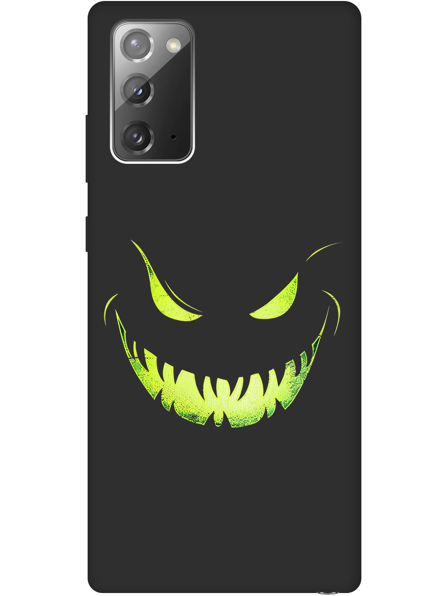 Силиконовый чехол на Samsung Galaxy Note 20 с принтом "Зловещая улыбка" матовый черный, Черный;зеленый, 723276372
Силиконовый чехол на Samsung Galaxy Note 20 с принтом "Зловещая улыбка" матовый черный, Черный;зеленый, 723276372