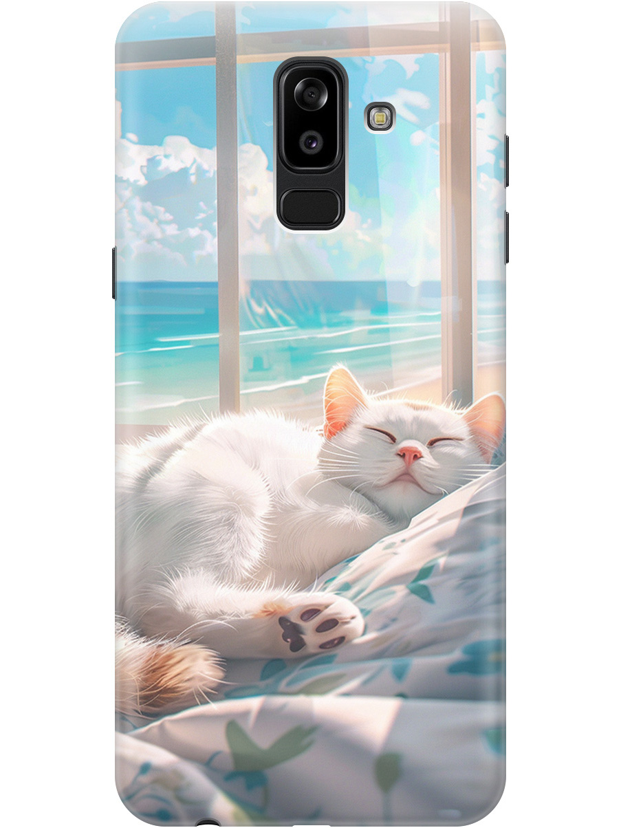 Силиконовый чехол на Samsung Galaxy J8 с принтом "Отдыхающий котик", Прозрачный;белый;голубой, 718586812
Силиконовый чехол на Samsung Galaxy J8 с принтом "Отдыхающий котик", Прозрачный;белый;голубой, 718586812
