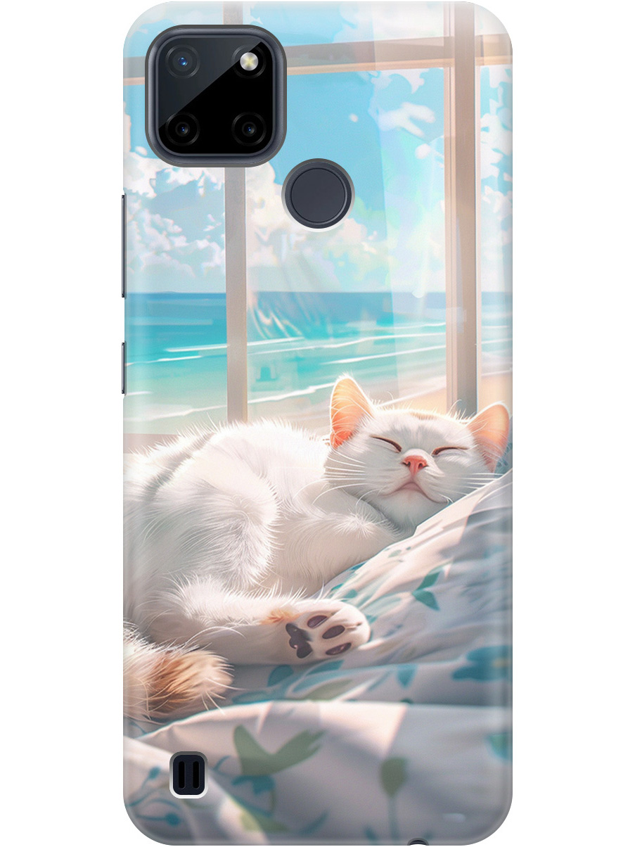 Силиконовый чехол на Realme C21Y с принтом "Отдыхающий котик", Прозрачный;белый;голубой, 735001112
Силиконовый чехол на Realme C21Y с принтом "Отдыхающий котик", Прозрачный;белый;голубой, 735001112