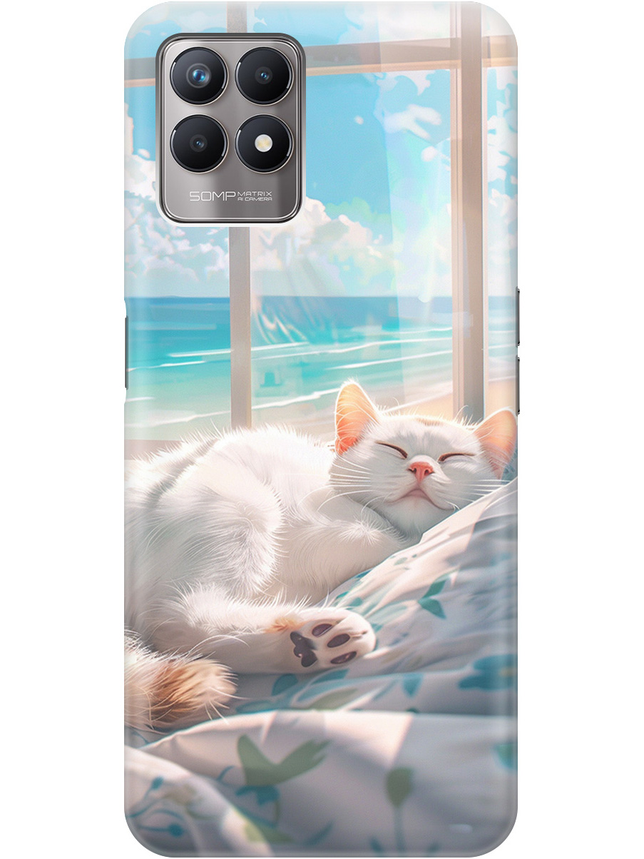 Силиконовый чехол на Realme 8i с принтом "Отдыхающий котик", Прозрачный;белый;голубой, 735001012
Силиконовый чехол на Realme 8i с принтом "Отдыхающий котик", Прозрачный;белый;голубой, 735001012