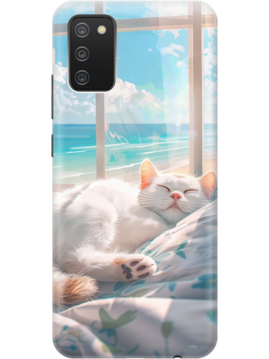 Силиконовый чехол на Samsung Galaxy A02s с принтом "Отдыхающий котик", Прозрачный;белый;голубой, 723602912
Силиконовый чехол на Samsung Galaxy A02s с принтом "Отдыхающий котик", Прозрачный;белый;голубой, 723602912