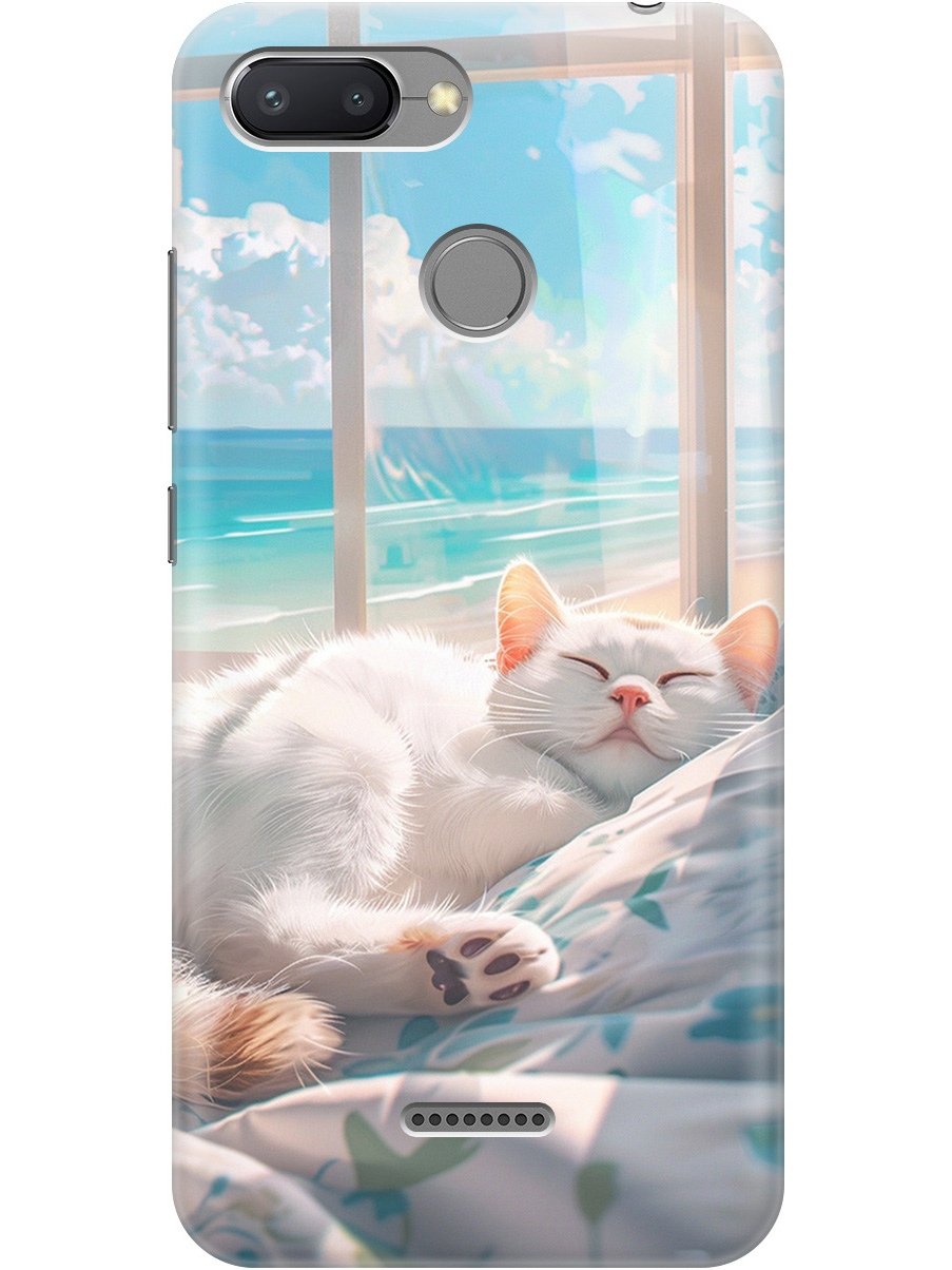 Силиконовый чехол на Xiaomi Redmi 6 с принтом "Отдыхающий котик", Прозрачный;белый;голубой, 718587012
Силиконовый чехол на Xiaomi Redmi 6 с принтом "Отдыхающий котик", Прозрачный;белый;голубой, 718587012