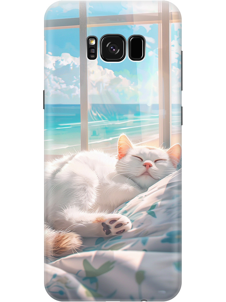 Силиконовый чехол на Samsung Galaxy S8+ с принтом "Отдыхающий котик", Прозрачный;белый;голубой, 713984412
Силиконовый чехол на Samsung Galaxy S8+ с принтом "Отдыхающий котик", Прозрачный;белый;голубой, 713984412
