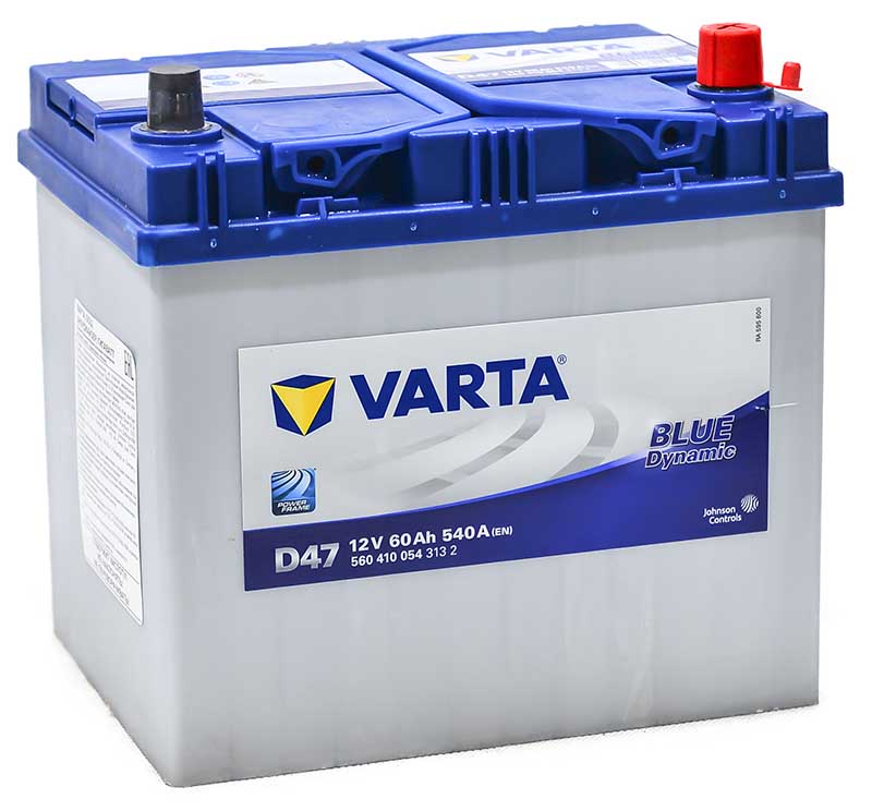 Аккумулятор Varta Blue Dynamic Asia D47 60 А/ч 540 A обр. пол. Азия авто 560410 без борт
Аккумулятор Varta Blue Dynamic Asia D47 60 А/ч 540 A обр. пол. Азия авто 560410 без борт