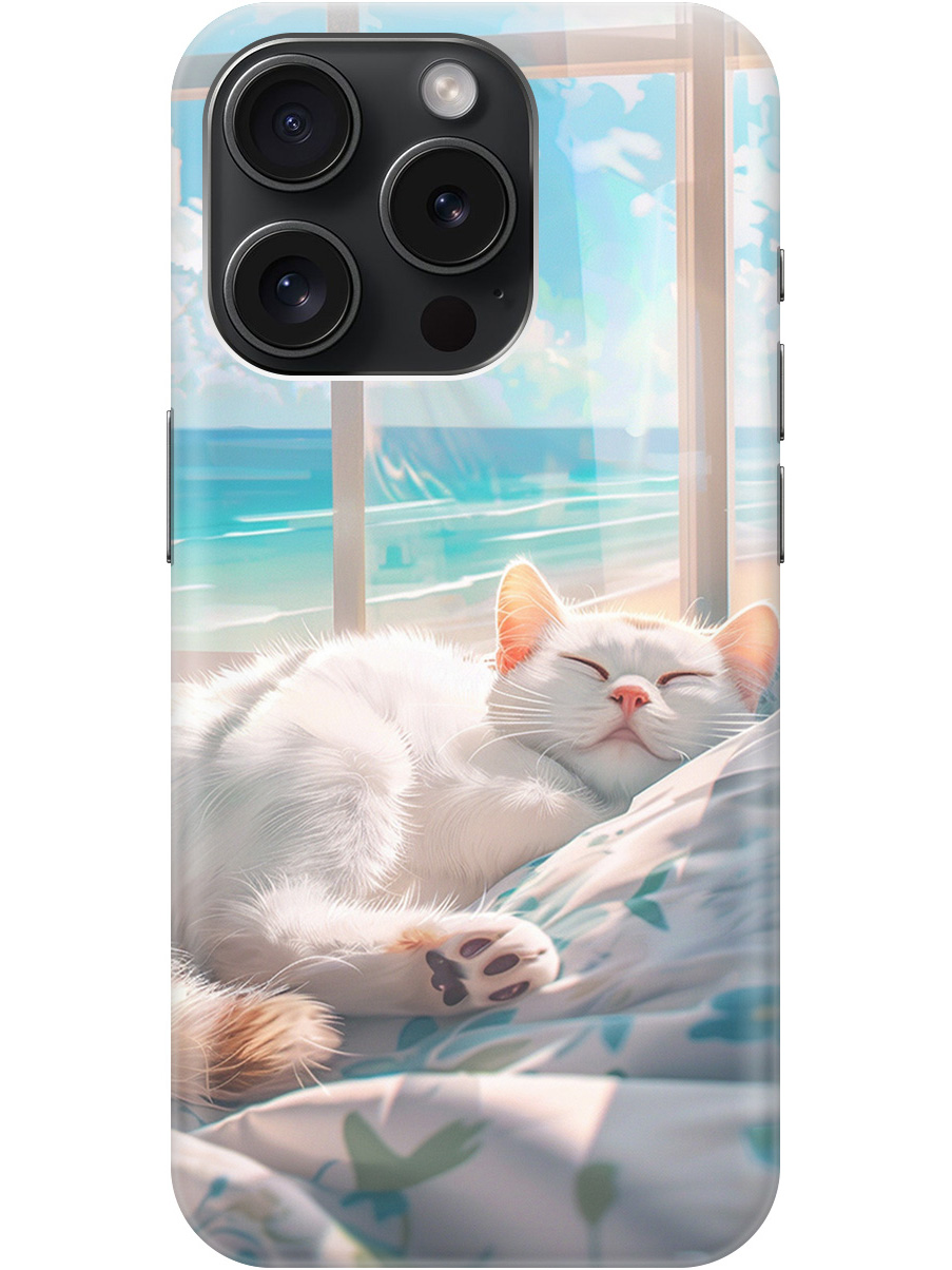 Силиконовый чехол на Apple iPhone 15 Pro с принтом "Отдыхающий котик", Прозрачный;белый;голубой, 775148012
Силиконовый чехол на Apple iPhone 15 Pro с принтом "Отдыхающий котик", Прозрачный;белый;голубой, 775148012