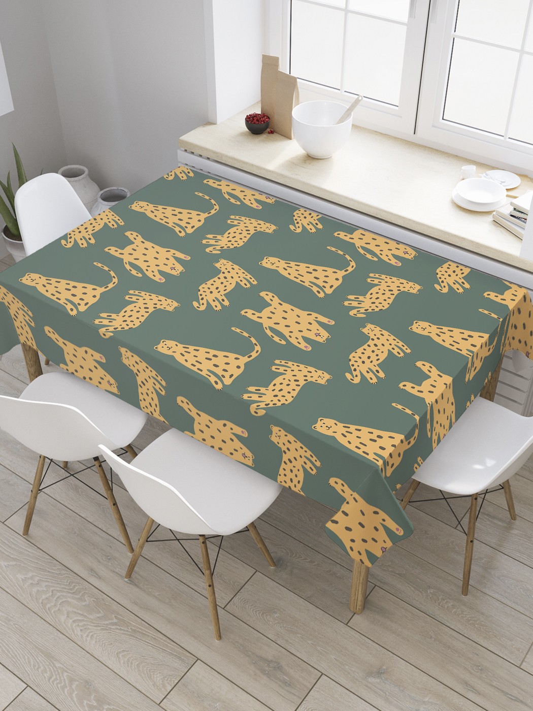 Скатерть прямоугольная JoyArty "Стая леопардов" из сатена, 120x145 см, Зеленый, Стая леопардов
Скатерть прямоугольная JoyArty "Стая леопардов" из сатена, 120x145 см, Зеленый, Стая леопардов