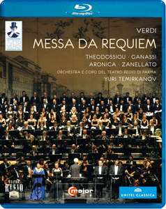 Verdi: Requiem. Recorded at Teatro Farnese / Verdi Festival Parma, October 2011, 1 Blu-ray
Verdi: Requiem. Recorded at Teatro Farnese / Verdi Festival Parma, October 2011, 1 Blu-ray