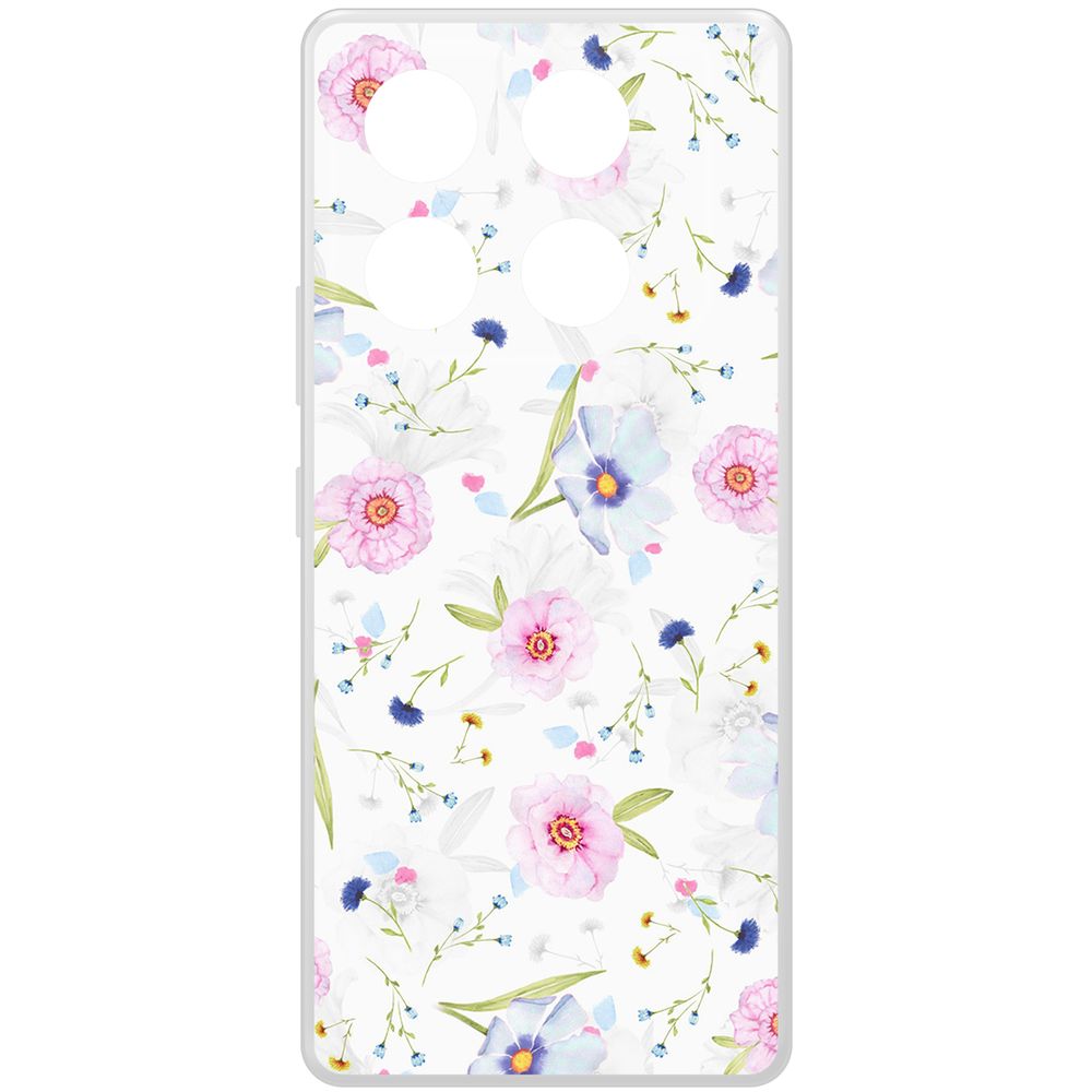 Чехол-накладка Krutoff Clear Case Цветочный паттерн 3 для INFINIX GT 20 Pro, Прозрачный
Чехол-накладка Krutoff Clear Case Цветочный паттерн 3 для INFINIX GT 20 Pro, Прозрачный