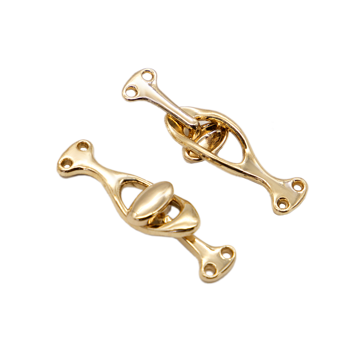 фото Df-269 крючок (m) 3,6см*1,0см (gold (золото), 6 шт айрис