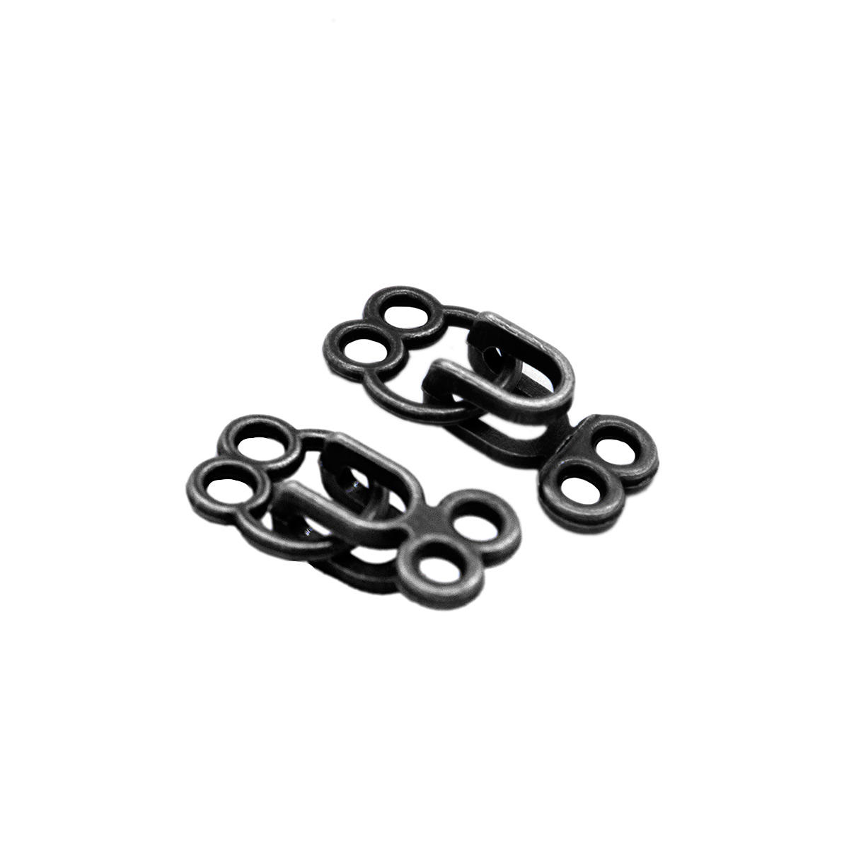 фото Df-227 крючок 1,2*2,2см (pewter (олово (черный никель), 12 шт айрис