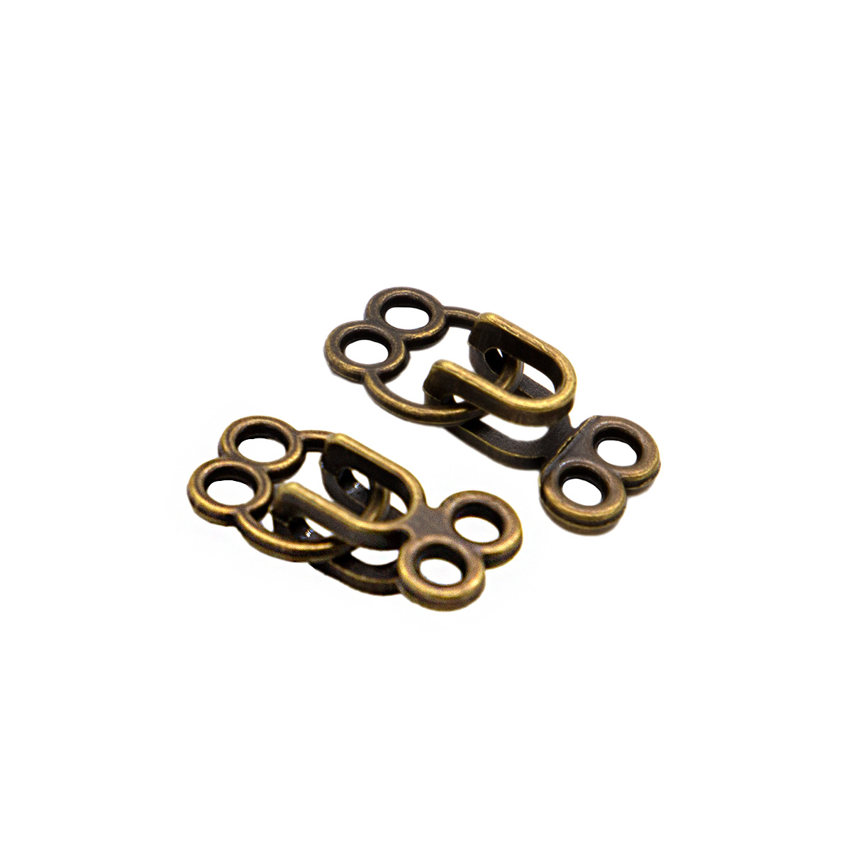 фото Df-227 крючок 1,2*2,2см (ob (бронза), 12 шт айрис