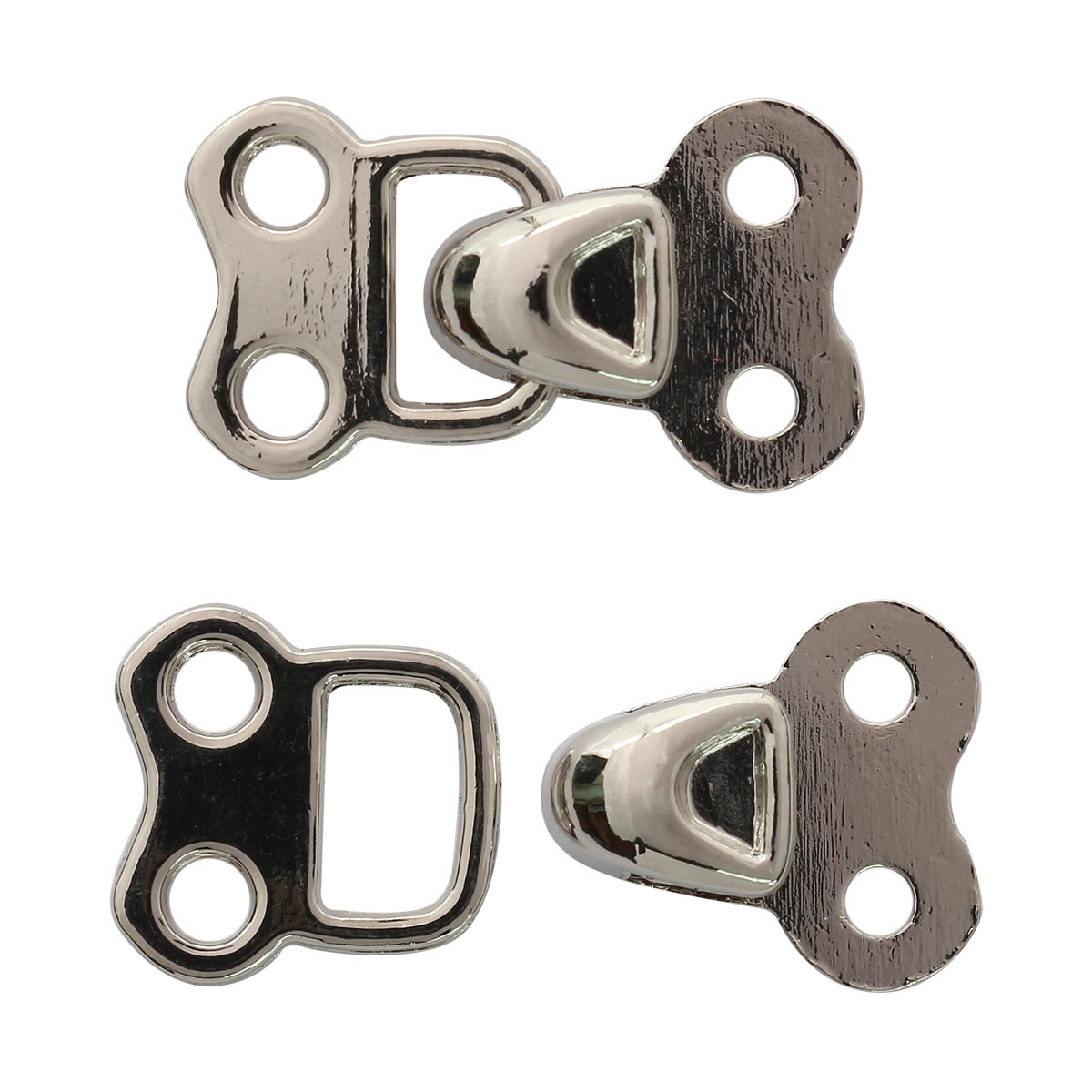 фото Df-225 крючок 1,4*2,4см (nickel (серебро (никель), 12 шт айрис