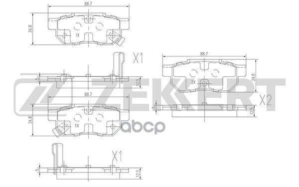 Колодки тормозные Honda Accord III 85-, Civic V, IV 91-; Rover задние диско ZEKKERT BS1259
Колодки тормозные Honda Accord III 85-, Civic V, IV 91-; Rover задние диско ZEKKERT BS1259