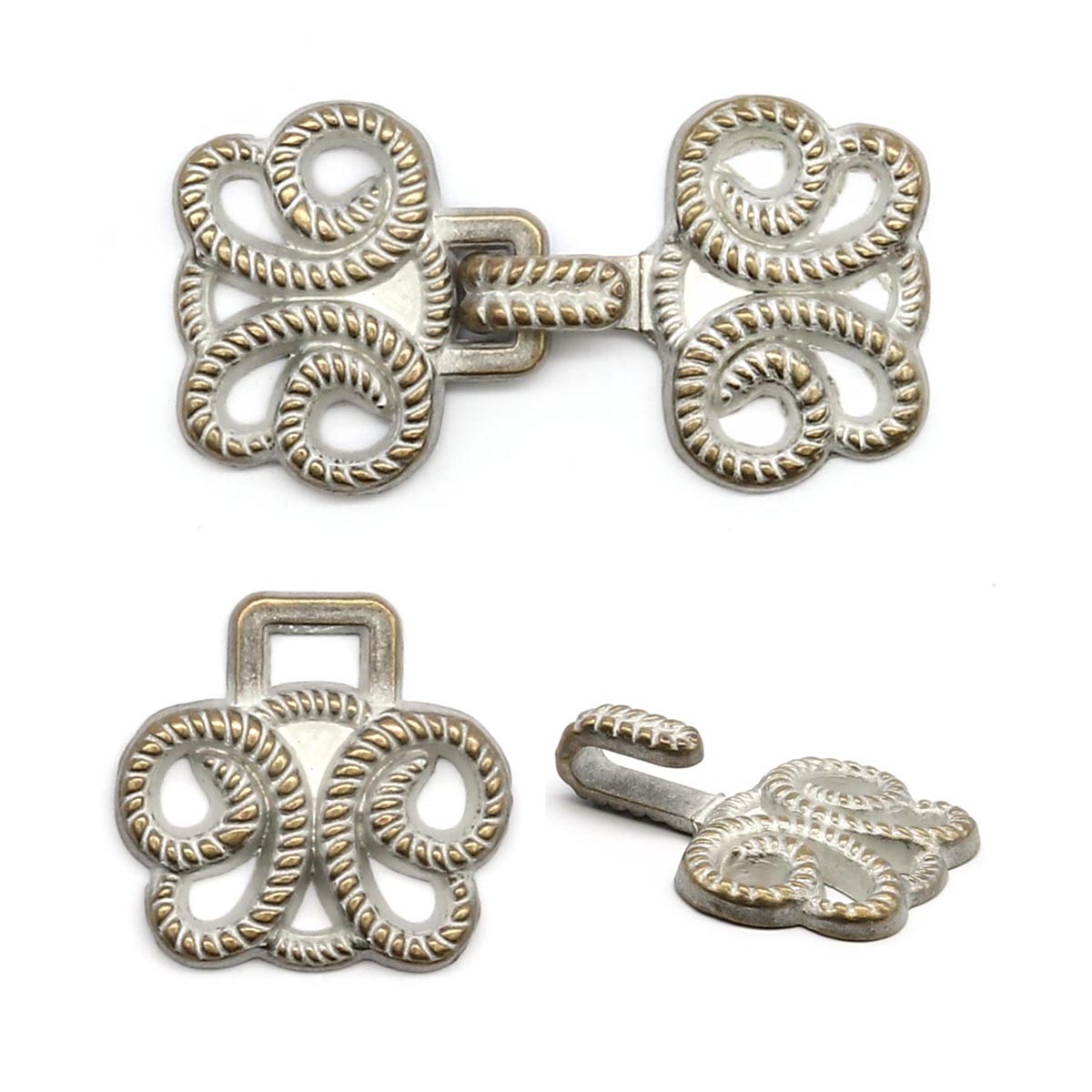 фото Крючок айрис df-201, 2,5*1,4 см (white), 10 шт