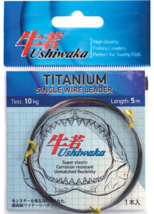 Поводочный материал Ushiwaka Titanium Single Wire, 10кг 5м, Серебристый, Titanium Single Wire
Поводочный материал Ushiwaka Titanium Single Wire, 10кг 5м, Серебристый, Titanium Single Wire
