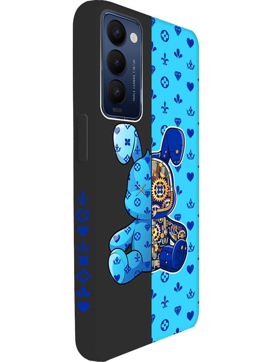 Силиконовый чехол на Tecno Camon 18 / 18P с принтом "Голубой Кролик" матовый черный, Голубой;синий;черный, 741735971
Силиконовый чехол на Tecno Camon 18 / 18P с принтом "Голубой Кролик" матовый черный, Голубой;синий;черный, 741735971