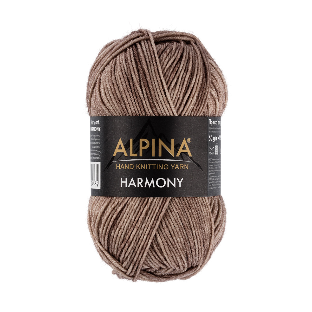 Пряжа Alpina HARMONY 100% мериносовая шерсть 10 шт. х 50 г 175 м №03 св.коричневый, HARMONY
Пряжа Alpina HARMONY 100% мериносовая шерсть 10 шт. х 50 г 175 м №03 св.коричневый, HARMONY