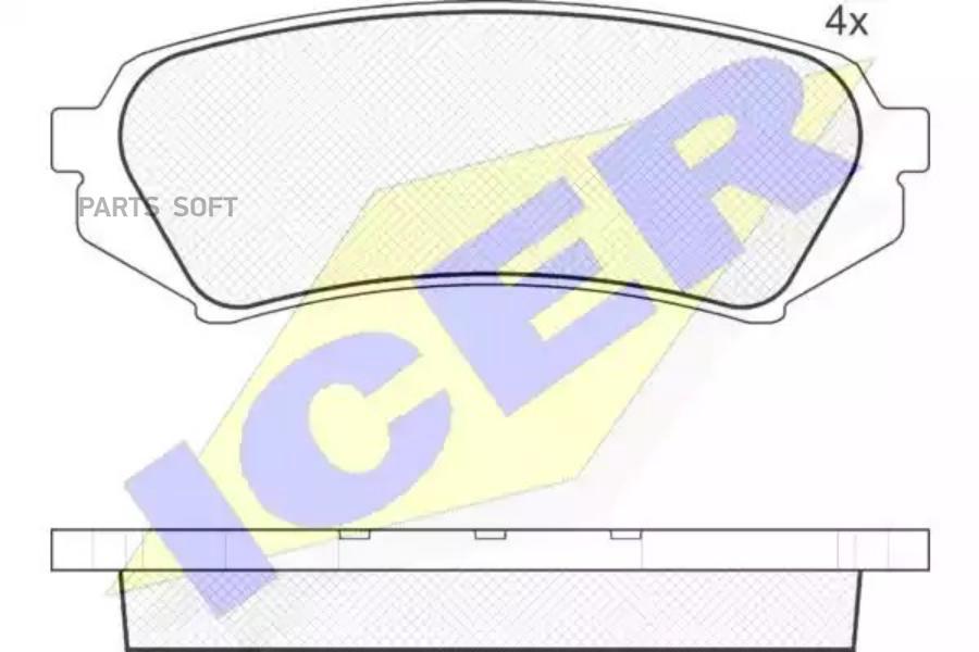 Тормозные колодки ICER дисковые для Toyota Land Cruiser 6 J100/Lexus LX J100 98-07 2181734
Тормозные колодки ICER дисковые для Toyota Land Cruiser 6 J100/Lexus LX J100 98-07 2181734