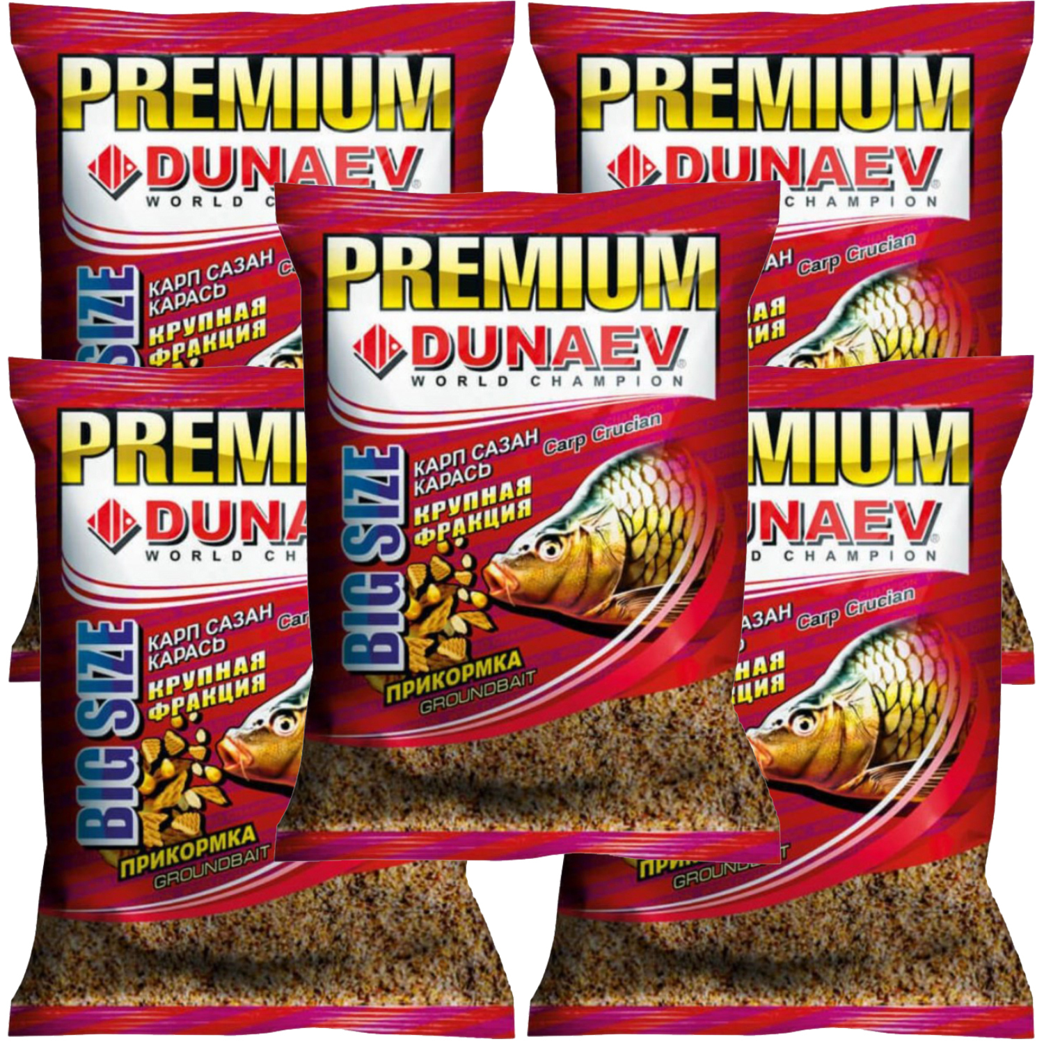 Прикормка рыболовная Dunaev Premium Карп Сазан Крупная фракция 5 упаковок, Разноцветный, Premium
Прикормка рыболовная Dunaev Premium Карп Сазан Крупная фракция 5 упаковок, Разноцветный, Premium
