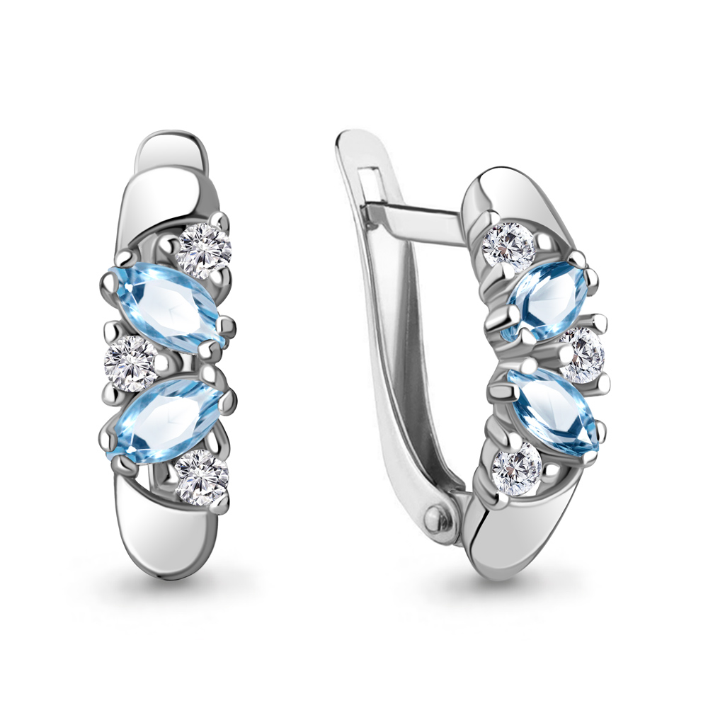 Серьги из серебра с топазом\фианитом Aquamarine Aquamarine 4926805А_925_р, 4926805А_925_р
Серьги из серебра с топазом\фианитом Aquamarine Aquamarine 4926805А_925_р, 4926805А_925_р