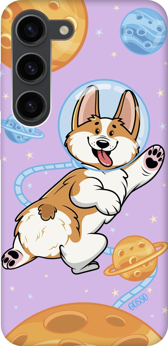 Чехол на Samsung Galaxy S23 с принтом "CosmoCorgi" сиреневый, Фиолетовый;коричневый, 158325
Чехол на Samsung Galaxy S23 с принтом "CosmoCorgi" сиреневый, Фиолетовый;коричневый, 158325