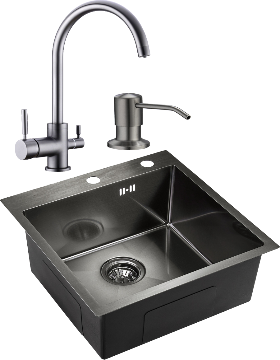 Комплект Мойка Domaci Равенна PVD EMB-117A+Смеситель Равенна ECB 3007+Дозатор Равенна 401 
Комплект Мойка Domaci Равенна PVD EMB-117A+Смеситель Равенна ECB 3007+Дозатор Равенна 401