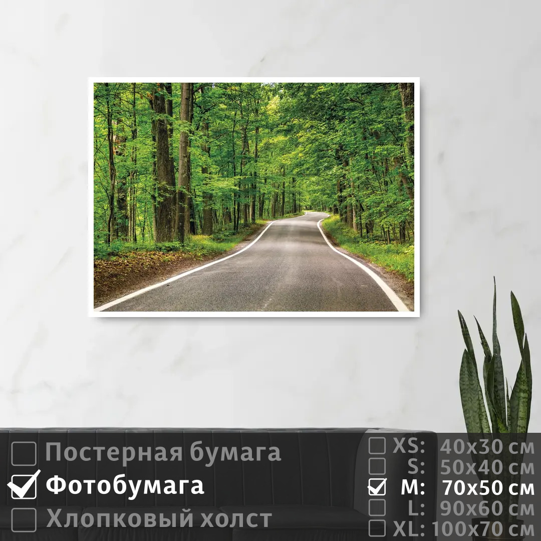 Постер на фотобумаге ПолиЦентр Дорога уходящая вдаль в летнем лесу 70х50 см, ДорогаУходящаяВдальВЛетнемЛесу
Постер на фотобумаге ПолиЦентр Дорога уходящая вдаль в летнем лесу 70х50 см, ДорогаУходящаяВдальВЛетнемЛесу