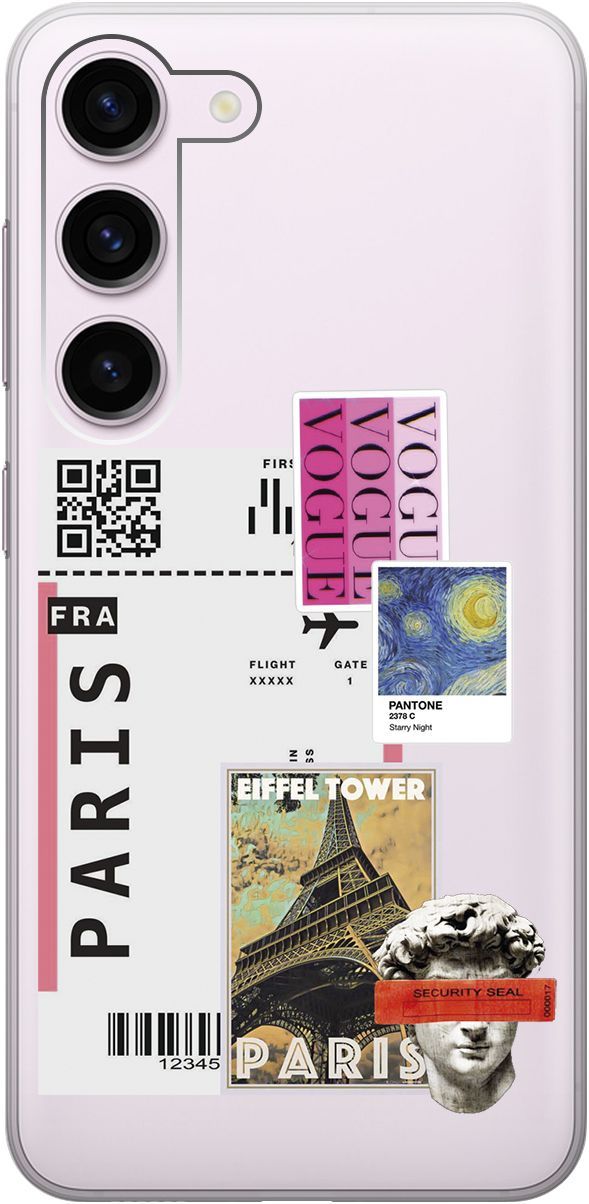 Чехол на Samsung Galaxy S23 с 3D принтом "Paris Stickers" прозрачный, Прозрачный;бежевый, 158304
Чехол на Samsung Galaxy S23 с 3D принтом "Paris Stickers" прозрачный, Прозрачный;бежевый, 158304