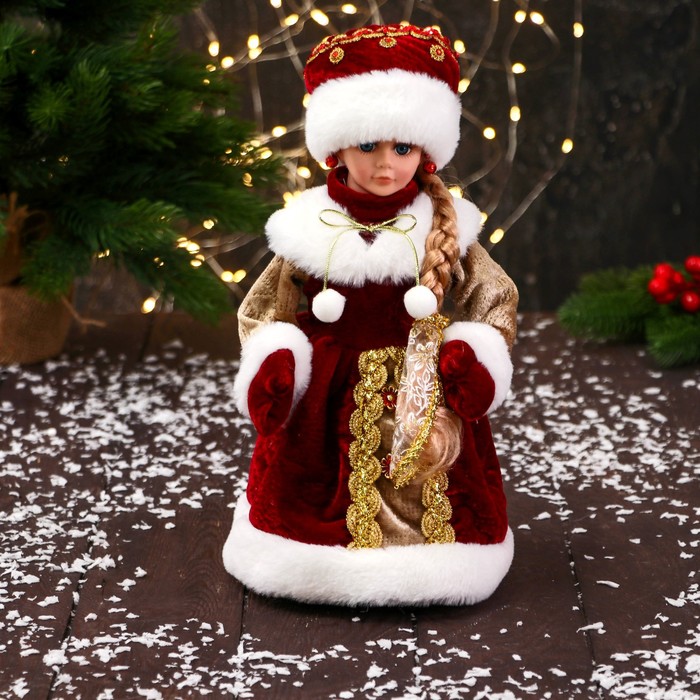Новогодняя фигурка Зимнее волшебство Снегурочка в шубке с цветочками Р00012810 1 шт., Красный;белый, Снегурочка в шубке с цветочками
Новогодняя фигурка Зимнее волшебство Снегурочка в шубке с цветочками Р00012810 1 шт., Красный;белый, Снегурочка в шубке с цветочками